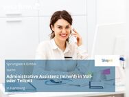 Administrative Assistenz (m/w/d) in Voll- oder Teilzeit - Hamburg