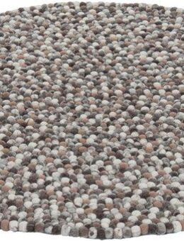 THEKO Wollteppich Felty 2.2, rund, Höhe: 22 mm, Filzkugel-Teppich, reine Wolle, handgefertigt