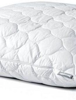 Dunlopillo Baumwollkissen Fusion 40x80 oder 80x80 cm, luftdurchlässig, Climate-Control-Bezug, Füllung: Polyester, Bezug: 100% Baumwolle, Bauchschläfer, Rückenschläfer, Seitenschläfer, Dunlofill® Helix-Micro-Faser, allergikerfreundlich, hohe Qualität