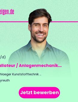 Installateur / Anlagenmechaniker für Betriebstechnik (m/w/d) - Bayreuth
