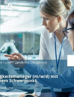 Nachhaltigkeitsmanager (m/w/d) mit ökologischem Schwerpunkt - Georgsmarienhütte