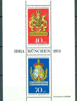 Bund postfrischer Block Nr. 9 (766-67) - Porta Westfalica Zentrum