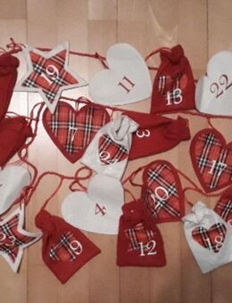 Adventskalender zum Befüllen mit Stoff-Säckchen & Aufhängen, OVP - Garbsen