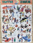 Tim Struppi Orig. Plakat 1970er - Vintage Tintin Kuifje Poster in 50672