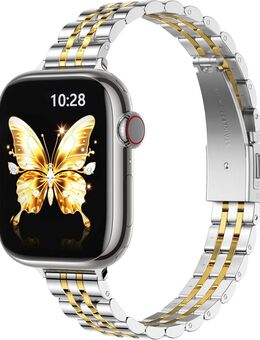 Slim Metall Armband Kompatibel mit Apple Watch (Series 11/10) NEU - Lenzkirch