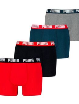 PUMA Boxershorts PUMA MEN EVERYDAY BOXER 4P ECOM (Packung, 4er Pack) mit breitem Logo-Webbund