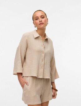 Vero Moda Hemdbluse VMNATALI CROP SHIRT WVN NOOS