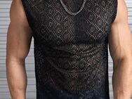 Sexy Herren Netzshirt Tank Top halbdurchsichtig / schwarz / Größe XL(52)/ Neu - Marl (Nordrhein-Westfalen)