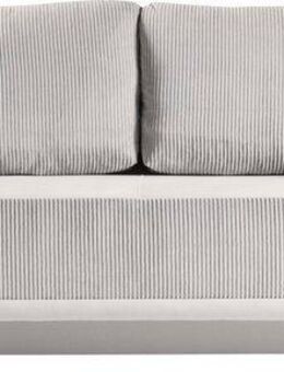 WERK2 Schlafsofa Rosso Breite 204, Liegefläche 140/200cm. aktueller Cord Materialmix, 2-Sitzer Sofa und Schlafcouch mit Federkern & Bettkasten