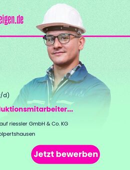 Produktionsmitarbeiter (m/w/d) - Wolpertshausen
