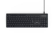 Hama Tastatur CK-200 (kabelgebunden, QUERTZ, Media-Tasten) Tastatur