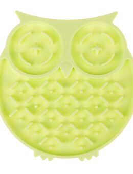 TIAKI Schleckmatte Eule - Ø 15 x H 1,2 cm