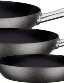 GSW Pfannen-Set Avanti, Karbon-Stahl (Set, 3-tlg., 1x Bratpfanne Ø 20 cm, 1x Bratpfanne Ø 24 cm, 1x Bratpfanne Ø 28 cm), Induktion