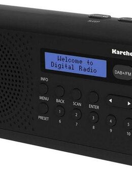 Karcher DAB 2405 Digitalradio (DAB) (Digitalradio (DAB), FM-Tuner, UKW mit RDS, Batteriebetrieben (4x AA) oder netzbetrieben, tragbares Radio)