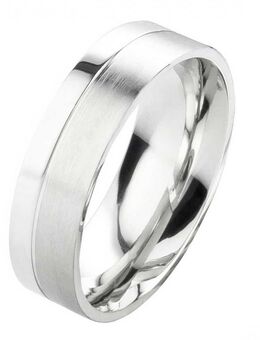 Herrenring Edelstahl HE098 mit Glanzrille - Aholming