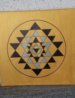 Leinwandbild 18/ Sri Yantra . Acrylbild. - Unna