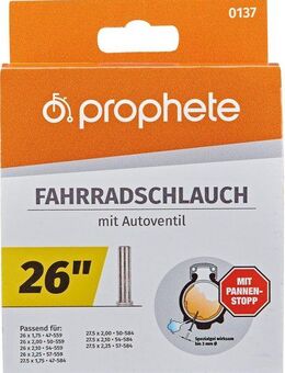 Prophete Fahrradschlauch Fahrradschlauch, 26 Zoll (66,04 cm)