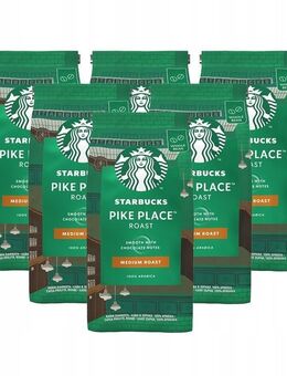 6× Kaffeebohnen Starbucks Pike Place Roast Coffee Bohnen 200 g 1,2kg - Wuppertal