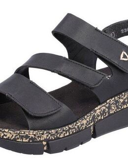 Rieker Riemchensandale, Sommerschuh, Sandalette, Keilabsatz, mit Klettverschlüssen