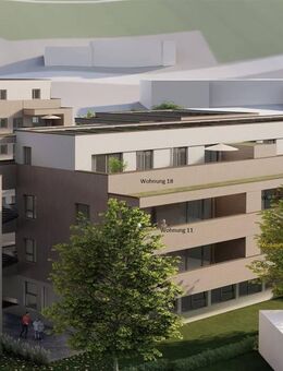 Nachhaltig bauen für die Zukunft & angenehm, barrierefrei Wohnen: 2-Zi. Wohnung mit Balkon gen Süden - Münsingen