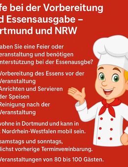 Hilfe bei Feiern & Veranstaltungen – Speisen zubereiten, servieren & aufräumen - Dortmund