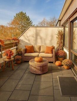 Helles 1,5-Zimmer-Apartment mit großer West-Dachterrasse in ruhiger Rücklage - München