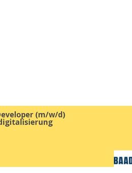 Full Stack Developer (m/w/d) Maschinendigitalisierung - Lübeck