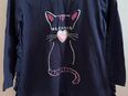 Langarmshirt mit Katze glitzert gr. 110, Topolino in 12557