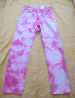 NEU mit ETIKETT * Original 1990er VINTAGE * Coachella * Festival * Batik * Jeans- Hose "Levi's® 501" Gr. W 28 L 30 * 34- 36/ XS-.S * pink * weiß * - Riedlingen