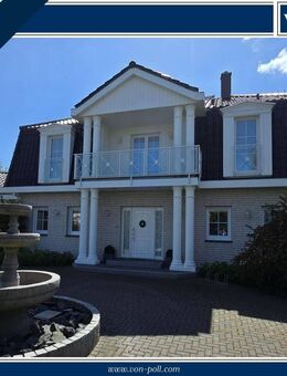 Landhausvilla mit Schwimmteich auf sehr großem Grundstück mit herrlichem Blick in bezugsfertigem Topzustand - Söllingen