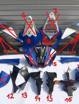 Verkleidung Lacksatz Maske Kanzel Seitenverkleidung Bugverkleidung Heckverkleidung Yamaha YZF R6 RJ15 2008 2009 2010 2011 2012 Neu - Köln