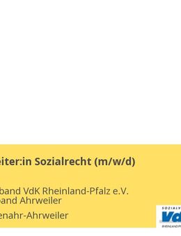 Sachbearbeiter:in Sozialrecht (m/w/d) - Bad Neuenahr-Ahrweiler