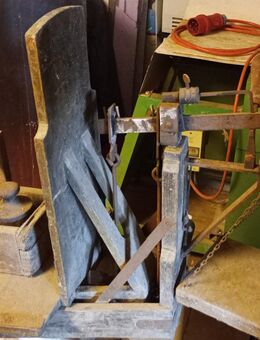 Dezimalwaage, analog, bis 150kg, mit Gewichten - Waldbreitbach