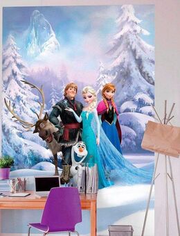 Komar Fototapete Frozen Winter Land - Größe 184 x 254 cm, glatt, bedruckt, Kinderzimmer