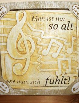 Keramik-Wandbild zum Geburtstag - Merkelbach