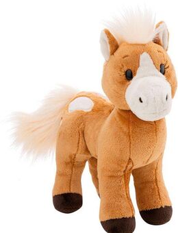 Nici Kuscheltier Farm Friends, Pferd braun Holly K. Pony, 27 cm stehend, sitzend, enthält recyceltes Material