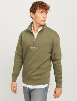 Jack & Jones Sweatshirt JORVESTERBRO SWEAT QUARTER ZIP HN NOOS im Troyer-Look