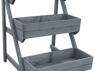 promadino Pflanzentreppe Pflanztreppe mit Kästen, grau, BxTxH: 80x84x100 cm