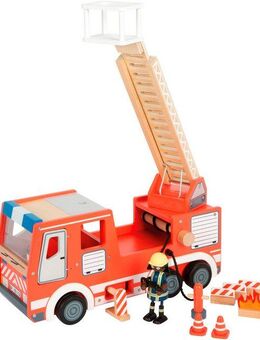 Small Foot Spielzeug-Feuerwehr Feuerwehrauto für Biegepuppen