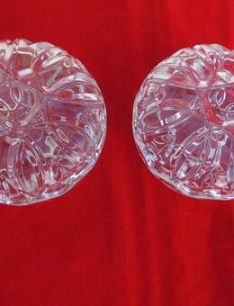 2 Glas Dosen 8 cm Pressglas Deko zus. 3,- - Flensburg