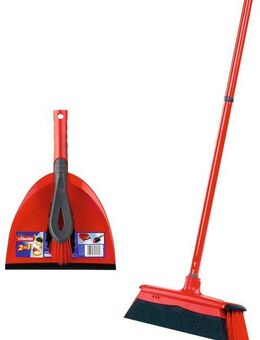 Vileda Kehrgarnitur DuActiva Besen, (Set, 3-tlg), mit 2in1 Kehrset