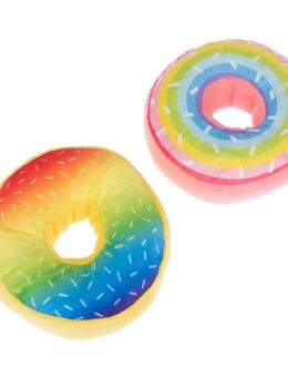 Hundespielzeug Squeaky Donuts Set - 2er Pack: Ø 14 cm