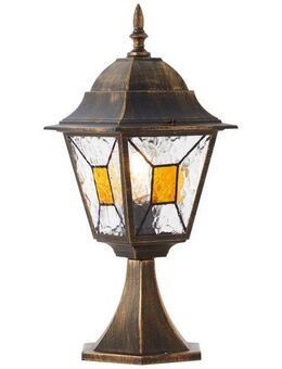 Brilliant Sockelleuchte Janel, ohne Leuchtmittel, Pollerleuchte für den Hauseingang - 44cm Höhe - E27 Fassung