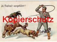 Ansichtskarte "In Freiheit vorgeführt", Zweibund 1914 - Landsberg