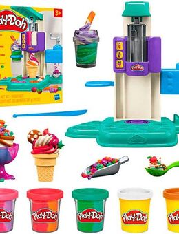 Hasbro Knetform-Set Play-Doh, Bunte Regenbogen Eismaschine