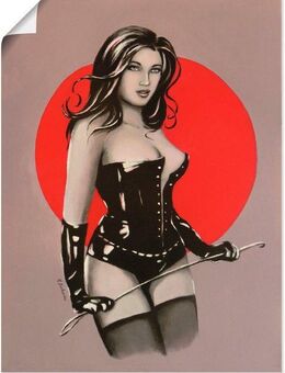 Artland Poster Mistress Herrin der Lust - Malerei, Frau (1 St), als Alubild, Leinwandbild, Wandaufkleber oder Poster in versch. Größen