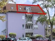 Helle Dachgeschosswohnung in Weinheim-Weststadt: 72 qm mit 3 Balkonen und 3 Zimmern - Weinheim
