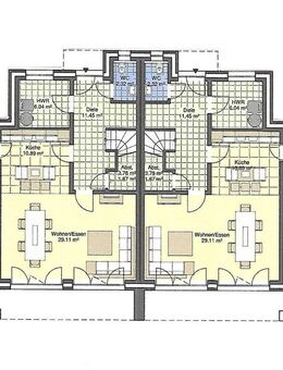 Diese DHH vereint moderne Architektur mit durchdachter Raumaufteilung und einem Wärmeschutz gem. den Anforderungen an ein KfW Effizienzhaus 40 - Sassenberg