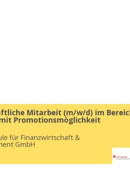 Wissenschaftliche Mitarbeit (m/w/d) im Bereich Forschung mit Promotionsmöglichkeit - Bonn