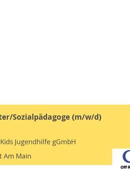 Sozialarbeiter/Sozialpädagoge (m/w/d) - Frankfurt (Main)